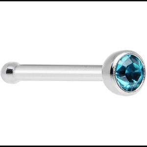 Blue Zircon Nose Bone